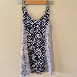 Lululemon|$15|Happy Strappy Tank Top Ace Spot Grain Black/Dottie Dash Black Sz 4